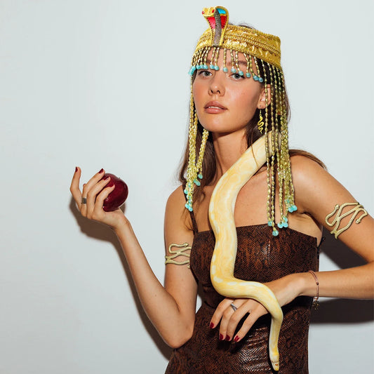 Women’s Snake Earring & Bracelet Jewelry Set