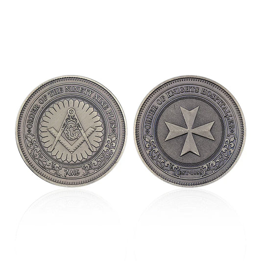 Freemason Brotherhood Knight Challenge Coin